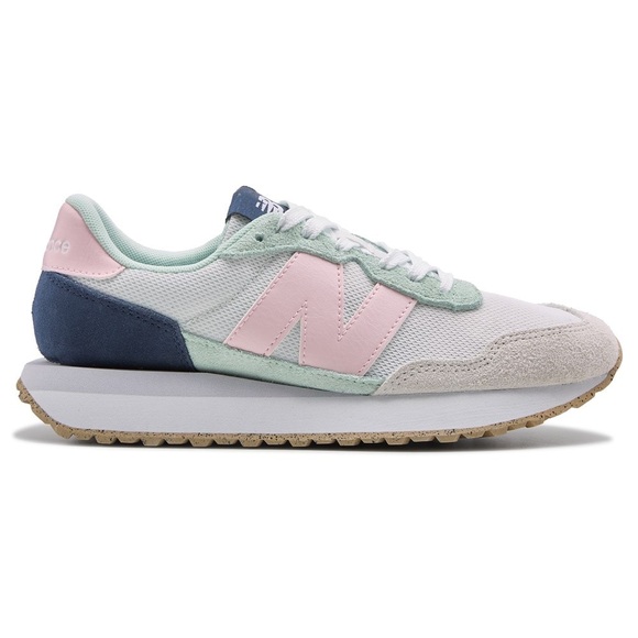 New Balance Women Sz 6 237 Grey Pink Blue WS237PGP Casual Hip Walking - Picture 2 of 8